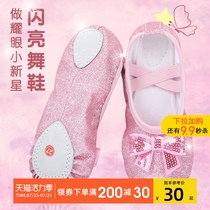Childrens dance shoes Soft-soled practice shoes Childrens ballet shoes Girls girls Chinese dance performance cat claw dance shoes