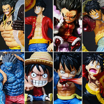 Anime One Piece straw hat Luffy Sauron Fire fist Ace Shanji Hand-made model statue doll toy doll