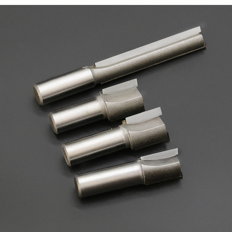 木王单双刃直刀木工铣刀修边机刀头开槽修边刀电木镂铣刀锣刀