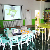 Childrens graffiti table can lift multi-function table Kindergarten dedicated six-person table learning table game painting table special price