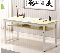Special price Calligraphy desk Computer desk Double-layer simple desk Painting desk Office desk Student training desk Classroom desk Writing desk