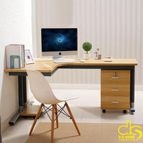 Special steel and wood corner desk Corner desk L-shaped desk Desktop home simple computer desk