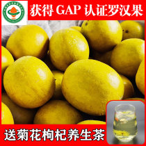 Yongfu Luo Han Guo dried fruit Low temperature dehydrated golden fruit Guangxi Guilin specialty soaked in water sweet traditional baking 30