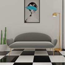 ins net red clothing shop sofa sweet milk tea coffee shop light lavish beauty medecine shop double casual sofa chair