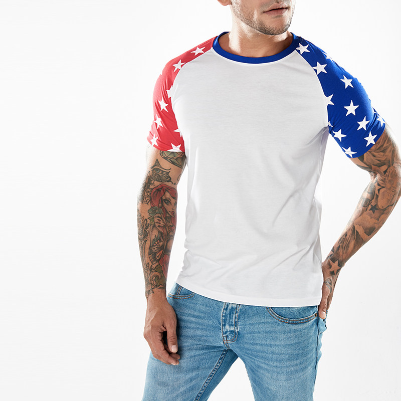 人模2018夏装新款 外贸印花男装短袖1616-dx21-p35