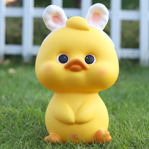 Cute Little Yellow Duck Deposit Money Pot New Cartoon Children Boy Girl Store Money Pot Big Internet Red Couple Savings Pot