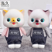 Cat Deposit Money Pot Children Savings Pot Creative Girl Boy Storing Money Pot Nets Red Fun for Survival Preferable Pendulum