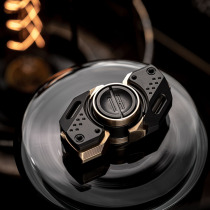 Old blacksmith BIT09SE brass zircons fingertip top retro red copper mechanical wind fingertips Toy Metal Decompression