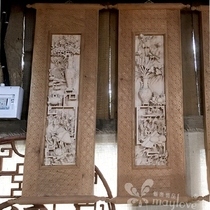 Classical Chinese mansion decoration mansion Magpie wood pure hand craft master carving flower and bird drawing corridor decoration