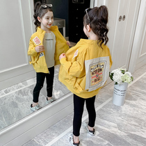 Girl Jacket Spring Autumn 2022 New Ocean Qi Great Boy Trendy Baseball Suit Children Autumn Clothing Han Edition Baby Jacket