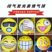 Inflatable planet model PVC hanging luminous balloon expression eight planets floating in the air football smiley face cartoon