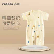 eoodoo newborn clothes spring and summer thin short-sleeved men and womens romper baby baby one-piece clothes