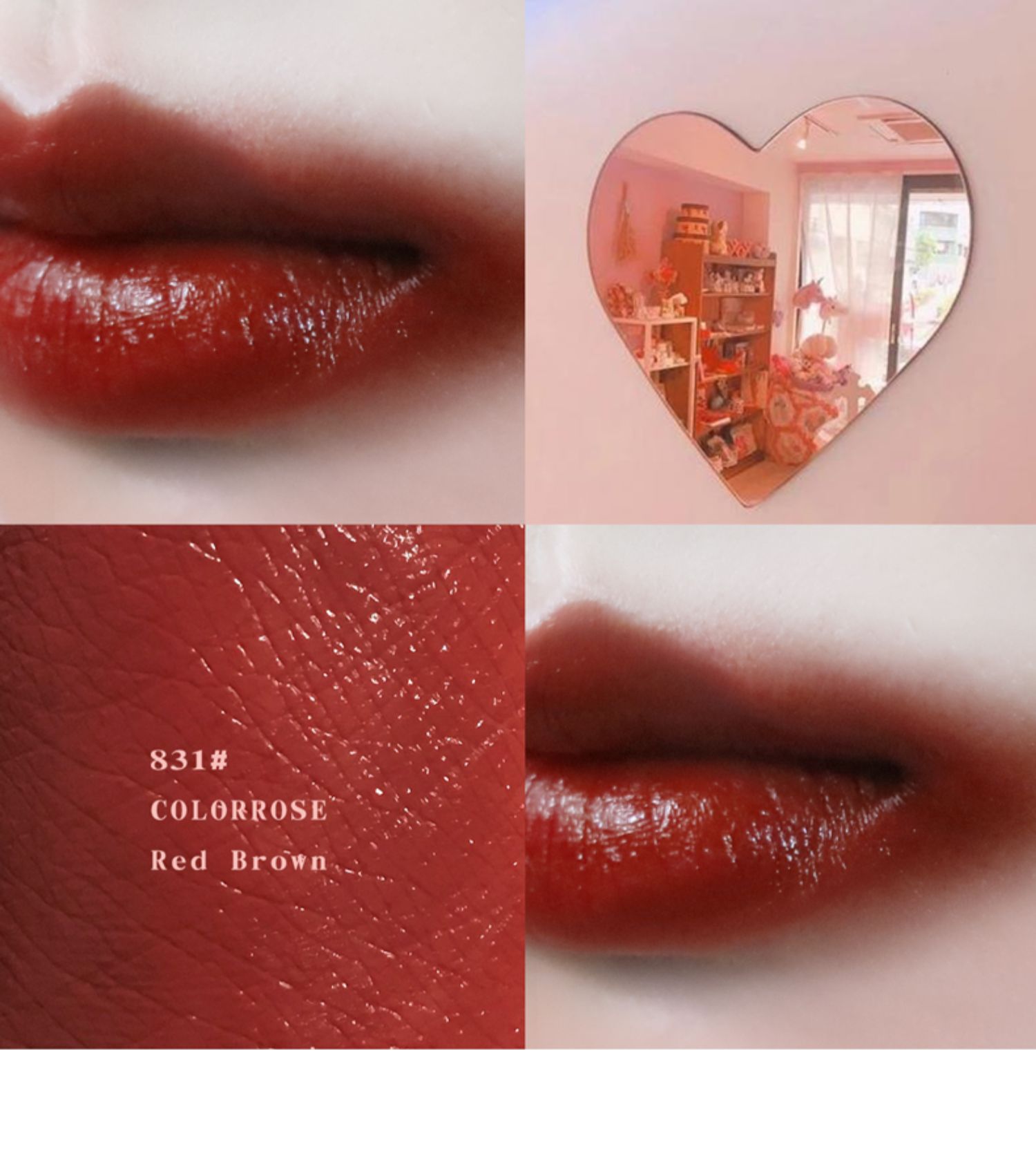 colorrose/蜜桃色丝绒哑光口红女学生款口红小众品牌英
