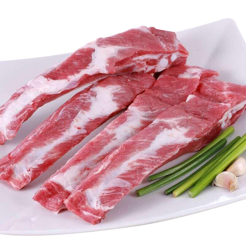 霍膳坊 大别山山区农家散养黑毛猪肉排骨2斤 肋排大小排混装_6折现价