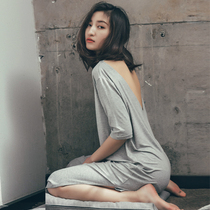 Modale Sleeping Dress Woman Pure Desire High Sense 2022 New Sexy Pure Cotton Pyjamas Big Code Home For Summer Money