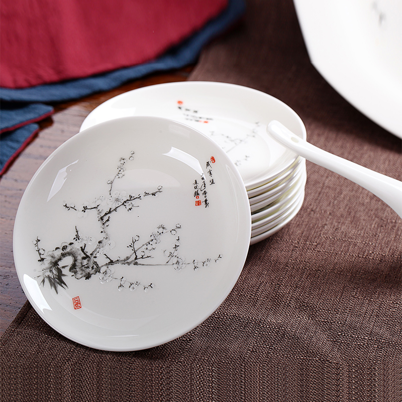 Red xin master design 56 skull porcelain tableware suit dish dish jingdezhen ceramic tableware bowl dish