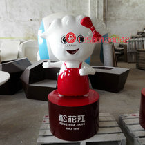 Northeast dumpling doll female version of FRP material landscape sculpture art decoration mascot display
