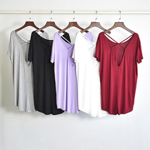 Sexy Backless Dance Exercise Outfit Women Loose Modern Jazz Ballet Performance Outfit Bodybuilding Gym Outfit Yoga Clothes