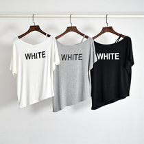 Modern Dance Rehearses for Loose Adults Jazz Latin Dance Performance Served Yoga Conserved Modale Short Sleeve Blouse