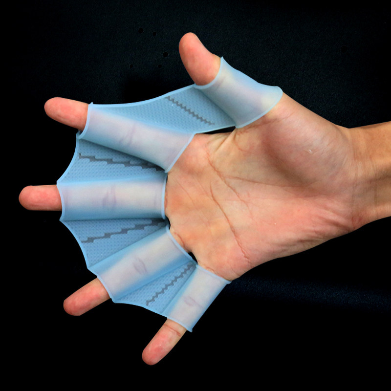 专业飞鱼游泳训练用品划水掌硅胶手蹼泳蹼成人男女儿童鸭掌批发