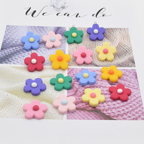 DIY jewelry accessories RESIN hit color color small flower patch fun earrings Stud earrings keychain pendant material
