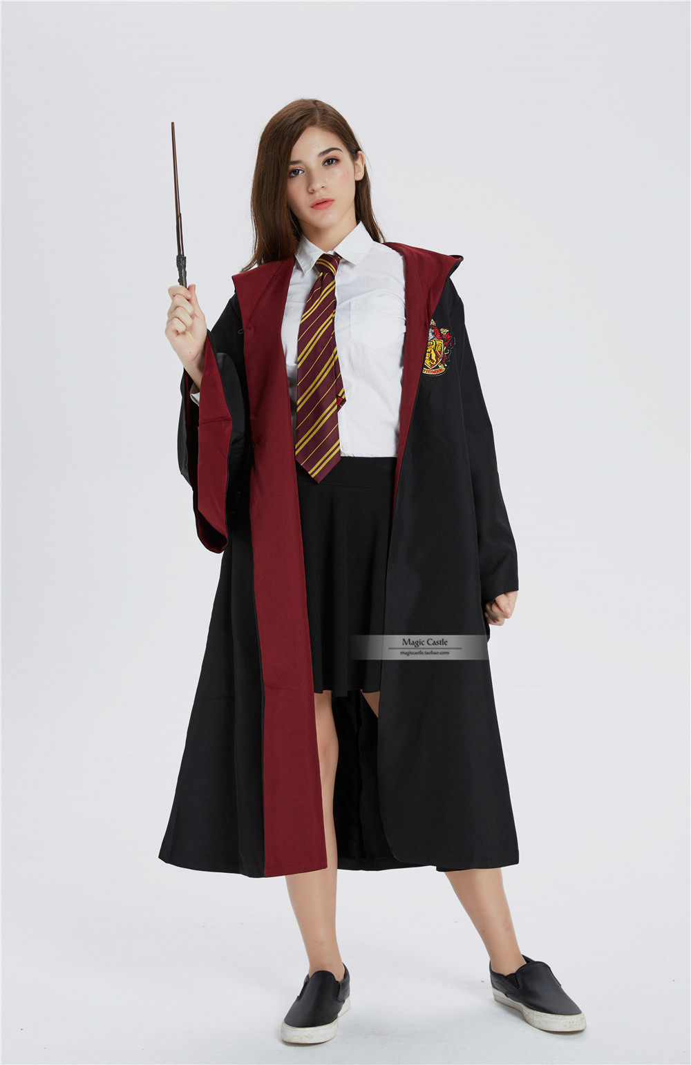 哈利波特 周边校服巫师袍 斗篷格兰芬多斯莱特林狮院cos魔法袍