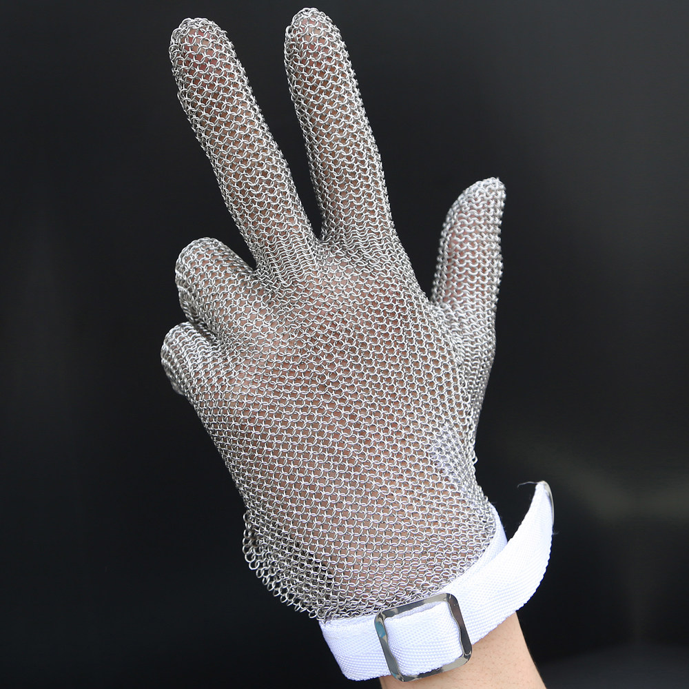 handen五级不锈钢防割手套安全防护防电锯切割钢丝手套防割手套