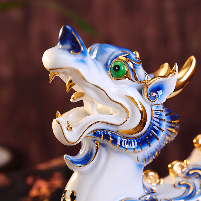 New Chinese style lucky the mythical wild animal furnishing articles and feng shui town curtilage sitting room porch rich ancient frame classical ceramics handicraft ornament