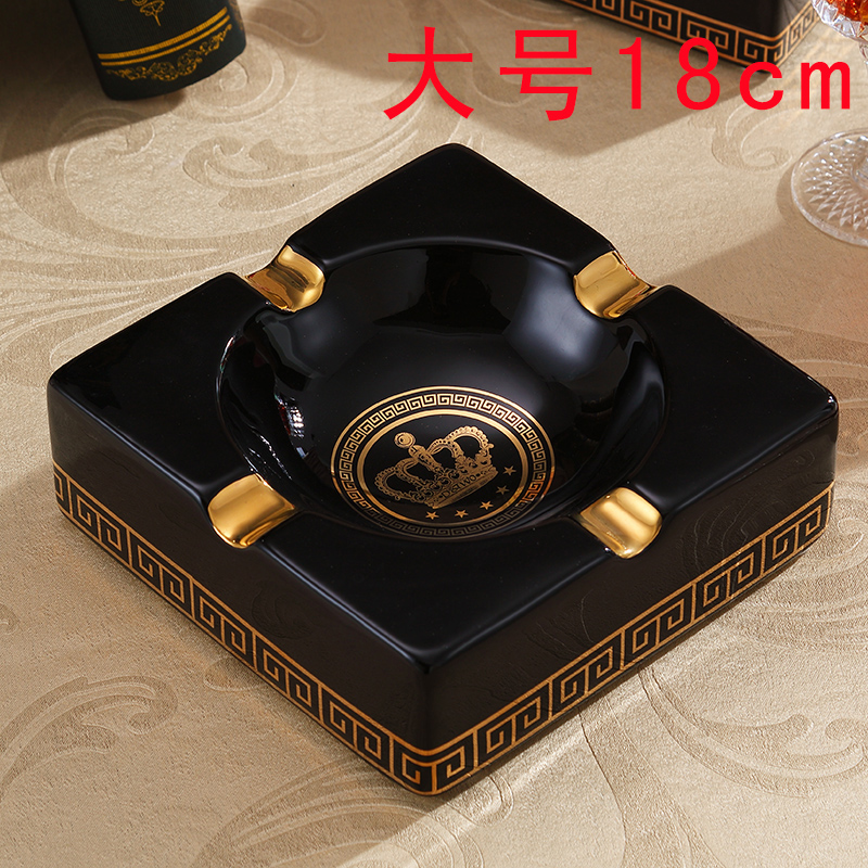 European ceramic ashtray practical creative fashion key-2 luxury big yards office furnishing articles sitting room tea table decorations