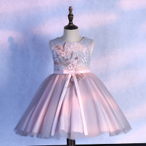 Girls Princess childrens dress 8 foreign 7 puffy gauze skirt 6 dress 5 Summer 3 years old 4 summer dress little girl