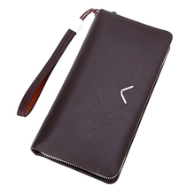 New Paolo Head Layer Bull Leather Genuine Leather Mens Handbag Soft Leather Hand Grab Bag Business Hand Grab Bag Casual Wallet Male Tide