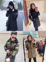 Fractured canada goose Canada Goose male and female duvet clothing missed clapping lap Canada