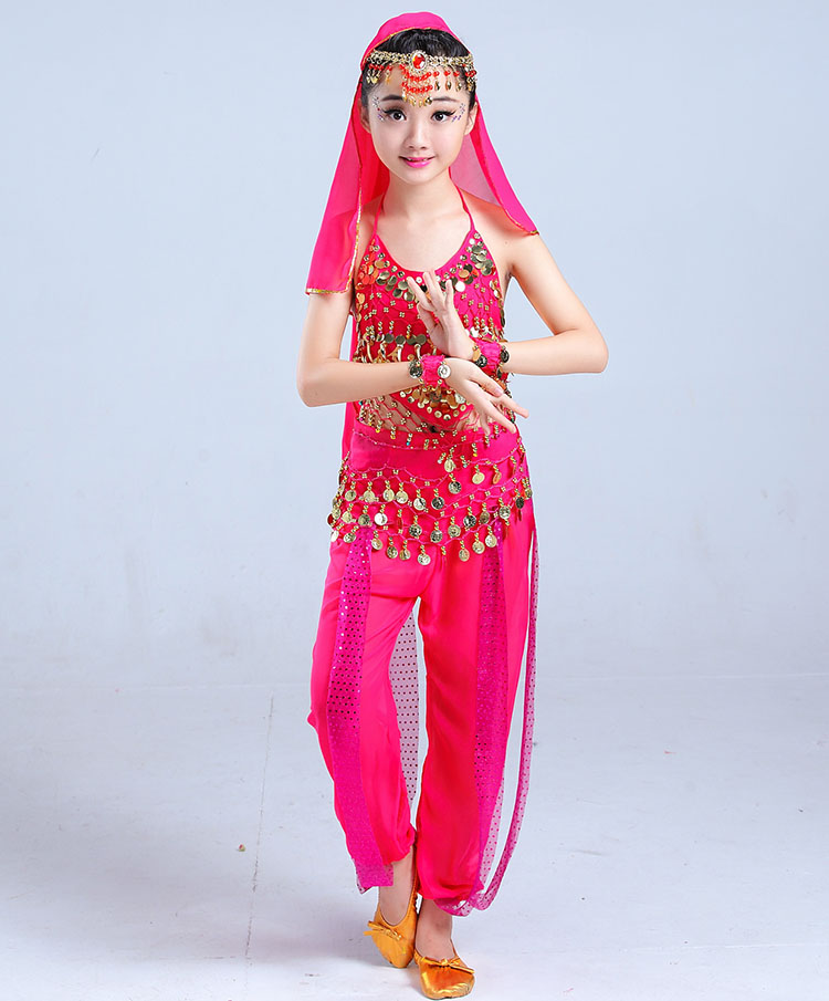淘宝儿童练功印度舞肚皮舞演出服舞蹈服
