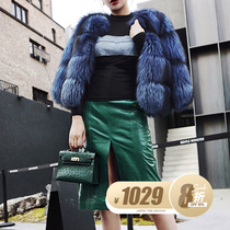 BettyChow collection Italian vintage hand-stitched semi-planted oil wax leather high slit skirt