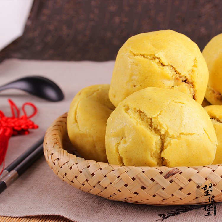 陕北特产黄馍馍舌尖上的窝窝头糜子米馍馍农家纯手工糕点 8个.