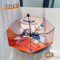 Sunscreen Lovely Donald Duck Automatic UV Park Folding Baro UV Park