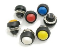 Power round small button switch waterproof start trigger jog automatic reset PBS-33B lock-free 12MM