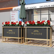Outdoor wrought iron flower box combination commercial street sales department planting flower bed partition fence flower trough outdoor courtyard flower stand