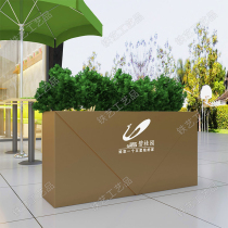 Outdoor wrought iron custom flower box Commercial Street combination outdoor flower bed outdoor Road square Sales Department