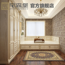 Pure solid wood door panel custom tatami pine multi-layer solid wood rubber wood cabinet E1 American red oak