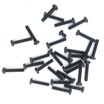 PM black round head cross machine screw cross pan head plus hard electronic small screw M2 M2 5 M3 500 pcs