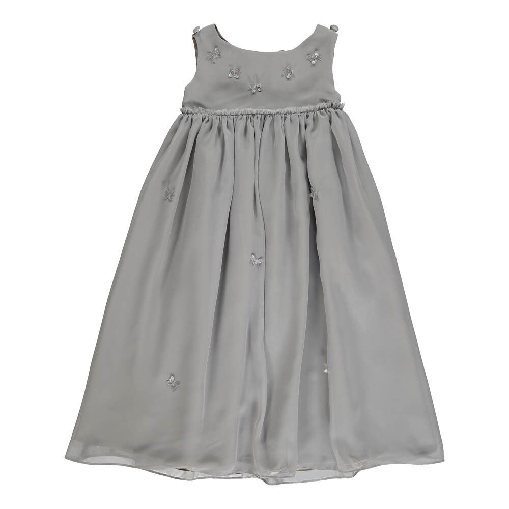 (代购)意大利numero 74 手工制儿童公主裙 派对裙子 灰色