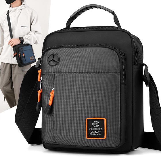 The new men's bag shoulder bag sports little men's bag tide waterproof Oxford cloth messenger bag canvas backpack oblique crossbag The new men's bag shoulder bag sports little men's bag tide waterproof Oxford cloth messenger bag canvas backpack oblique crossbag