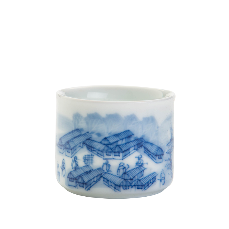 Kung fu noggin high - white master cup ceramic cups individual single cup bamboo cup sample tea cup tea cup