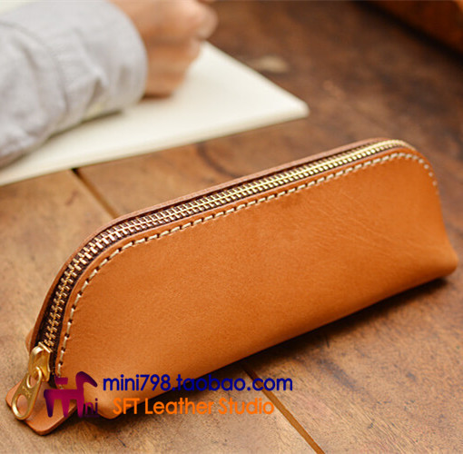 Handmade leather with leather art DIY stationery Faculty Paper-style paper-like QQW-97 shells Pen Bag Drawings