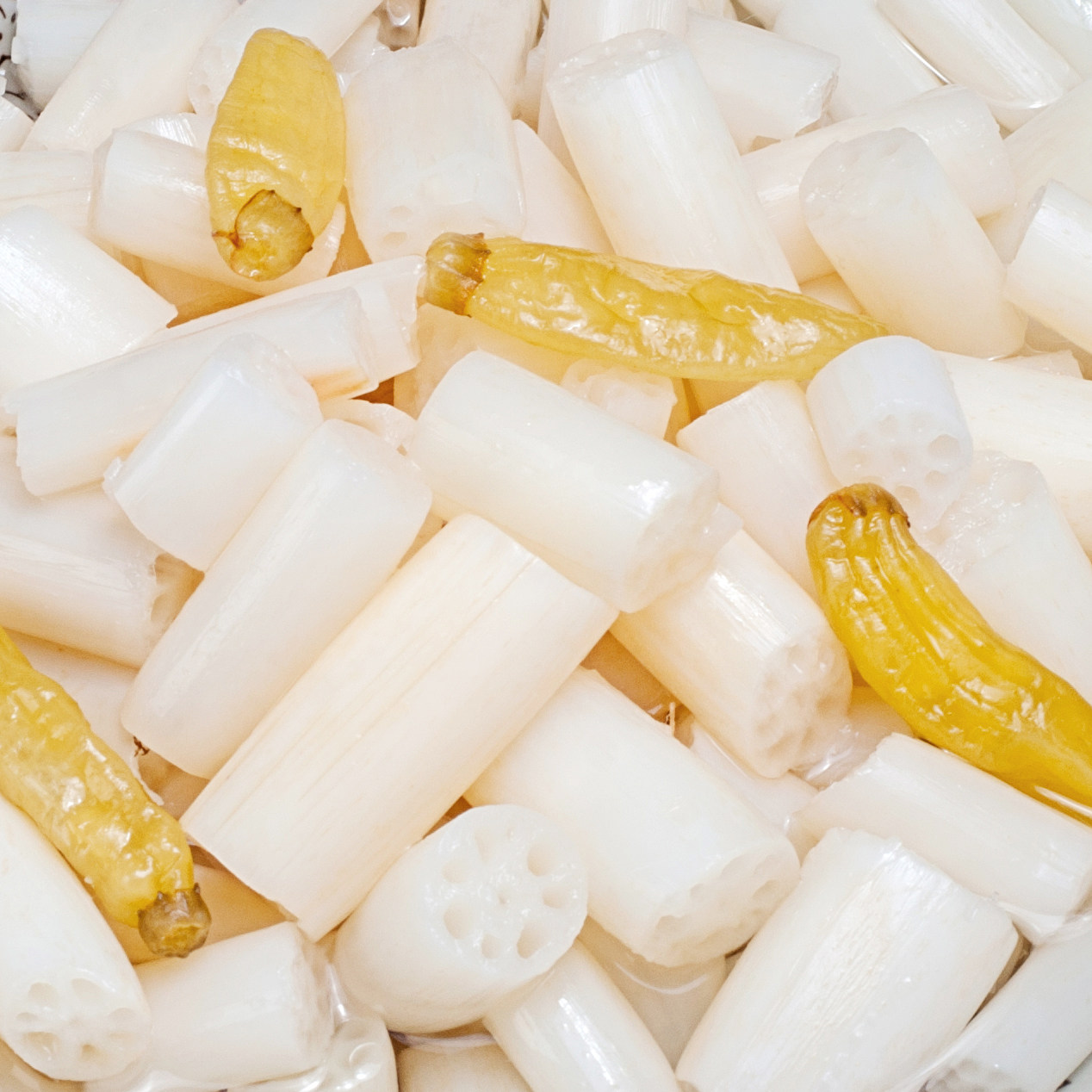 湖北特产酸辣藕带泡椒藕尖开胃菜下饭菜泡菜酸菜400g*5袋装泡藕带