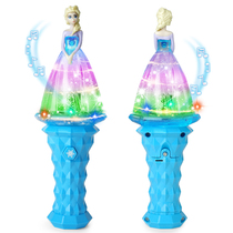 Ice and Snow Princess Aisha Doll Doll small Magic wand glowing music girl toys Christmas and New Year gifts