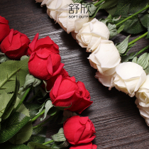 Shu Xin Ultra-realistic Moisturizing Rose Simulation Flower Fake Flower Valentines Day Birthday Gift Living Room Decoration