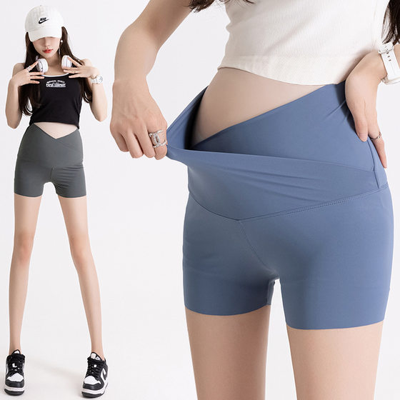 Pregnant women's shark pants for women in summer thin style for wear anti-exposure base shorts for fitness butt lifting slimming yoga low-waist pants
Pregnant women's shark pants for women in summer thin style for wear anti-exposure base shorts for fitness butt lifting slimming yoga low-waist pants