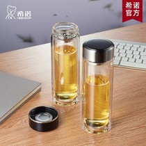 Shino double glazed glass goblet men business travel office tea making for home on-board water glasses 6552 6553